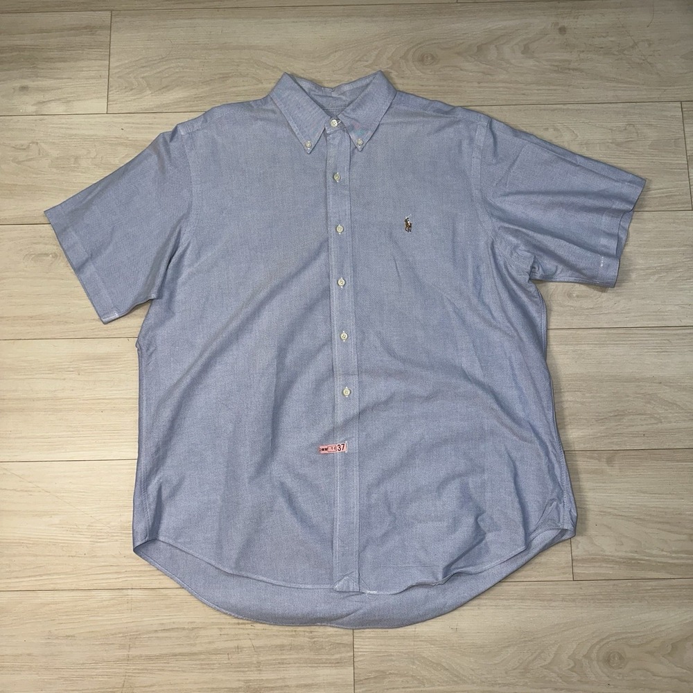 Ralph Lauren Polo Shirt‎ Men's XL Chambre Classic Fit Button Flesh Pony Preppy